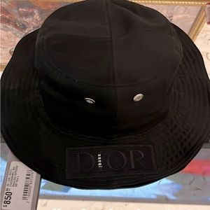 Dior Black Bucket Hat NWT